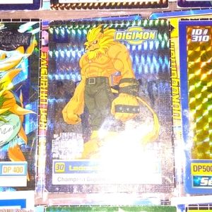 Original 1990s collectable Digimon animated series cards